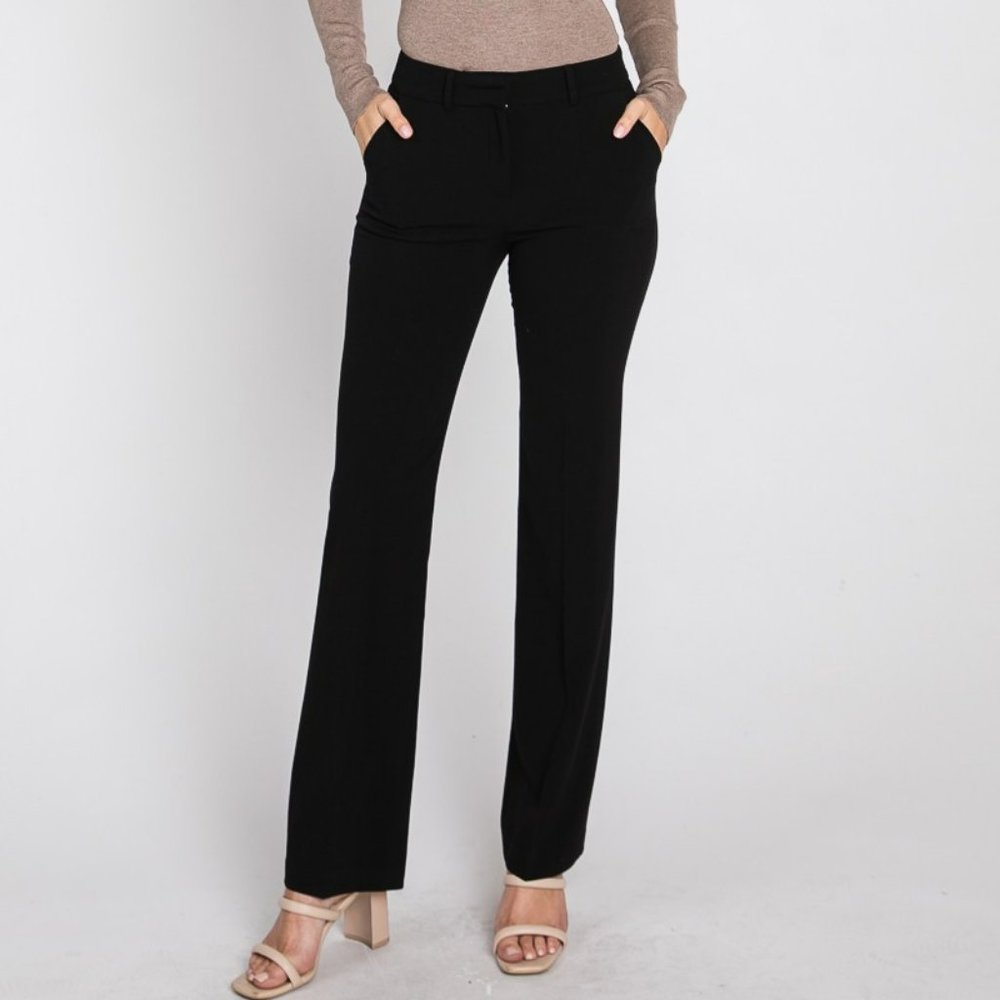 Black Flare Slacks
